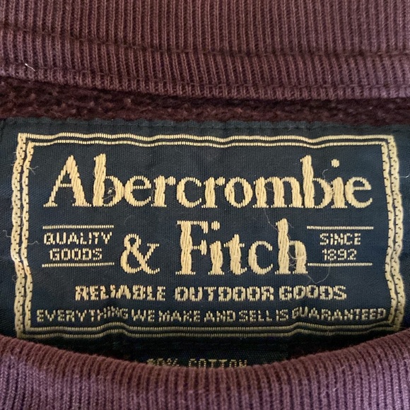 Vintage Abercrombie & Fitch Boys XL Burgundy Sweater - Picture 2 of 2